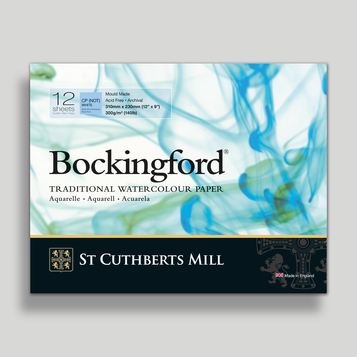 St. Cuthberts Bockingford Cold pressed Wit 300g 31x23cm 12 vel