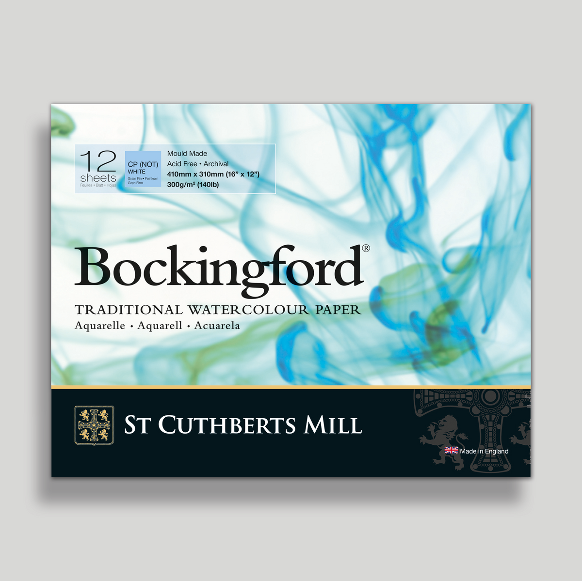 St. Cuthberts Bockingford Cold pressed Wit 300g 41x31cm 12 vel