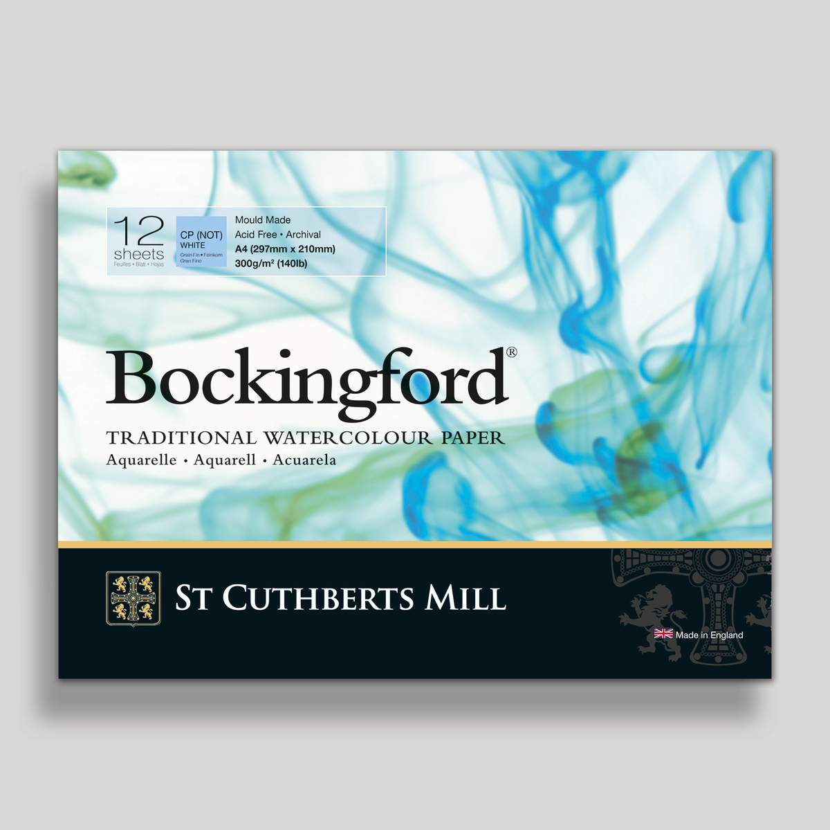 St. Cuthberts Bockingford Cold pressed Wit 300g 21x29,7cm (A4) 12 vel