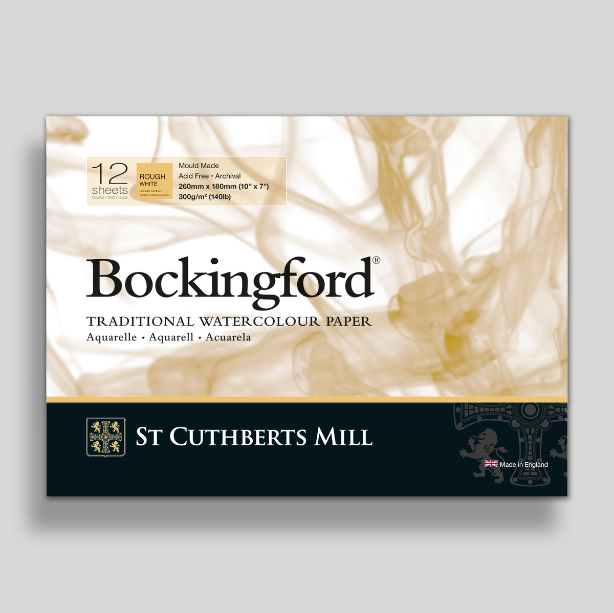St. Cuthberts Bockingford Rough Wit 300g 26x18cm 12 vel