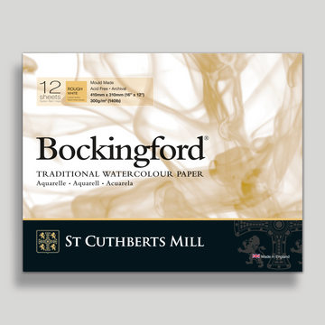 St. Cuthberts Bockingford Rough Wit 300g 41x31cm 12 vel