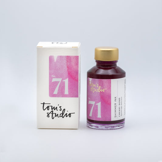 Tom's Studio Fountain Pen Shimmer Ink Cherry Bomb