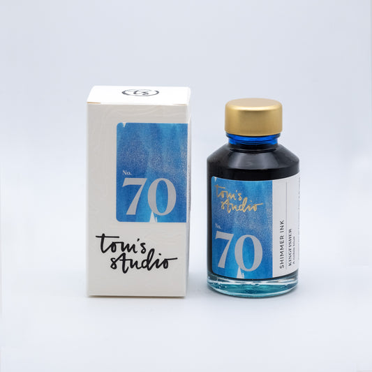 Tom's Studio Fountain Pen Shimmer Ink Kingfisher