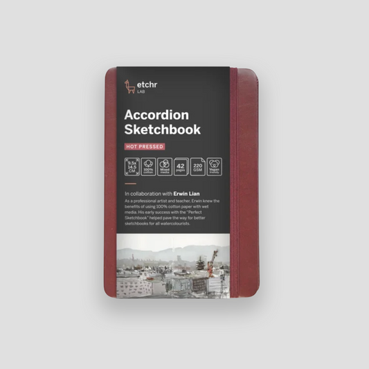 Etchr Sketchbook Accordion Small 9,5x14,5cm Hot Pressed 220g