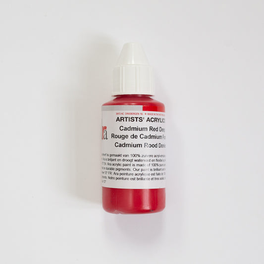 Ara Acrylic 100ml 023 Cadmium Red Deep E