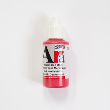 Ara Acrylic 100ml Metallic Red Dark