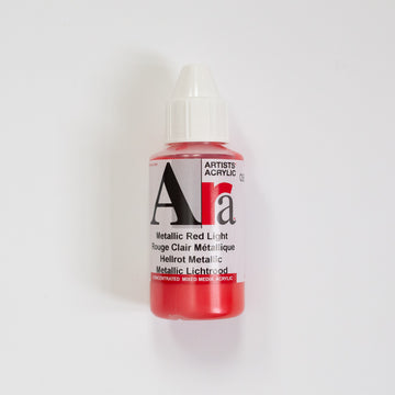 Ara Acrylic 100ml Metallic Red Light