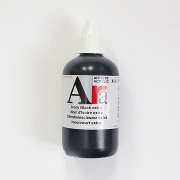 Ara Acrylic 250ml Ivory Black Extra