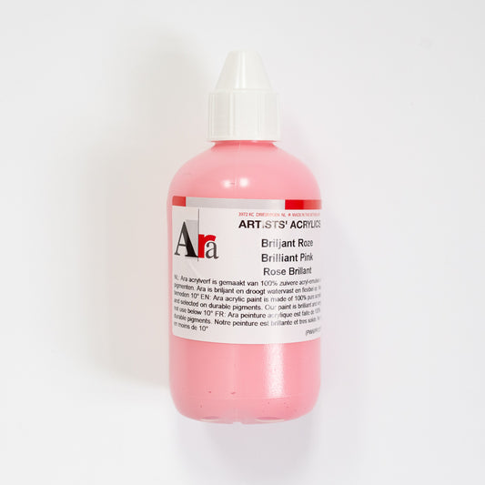 Ara Acrylic 250ml Brilliant Pink