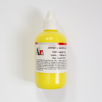 Ara Acrylic 250ml Lemon Yellow Azo