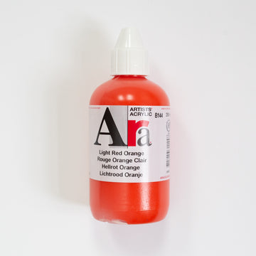 Ara Acrylic 250ml Light Red Orange