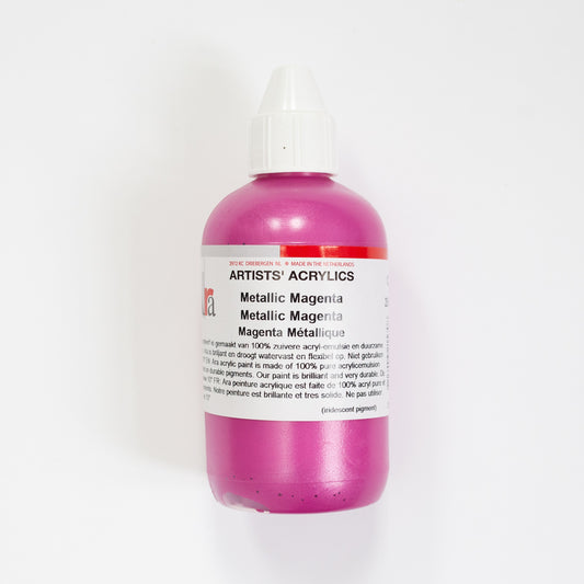 Ara Acrylic 250ml Metallic Magenta