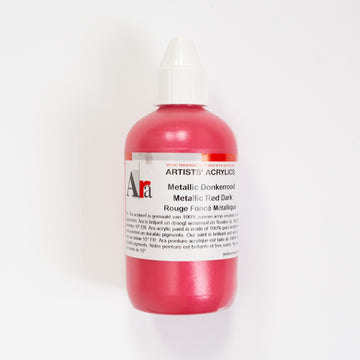 Ara Acrylic 250ml Metallic Red Dark