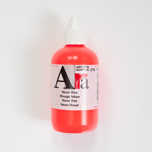 Ara Acrylic 250ml Neon Red