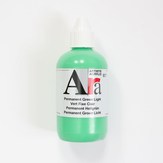 Ara Acrylic 250ml Permanent Green Light