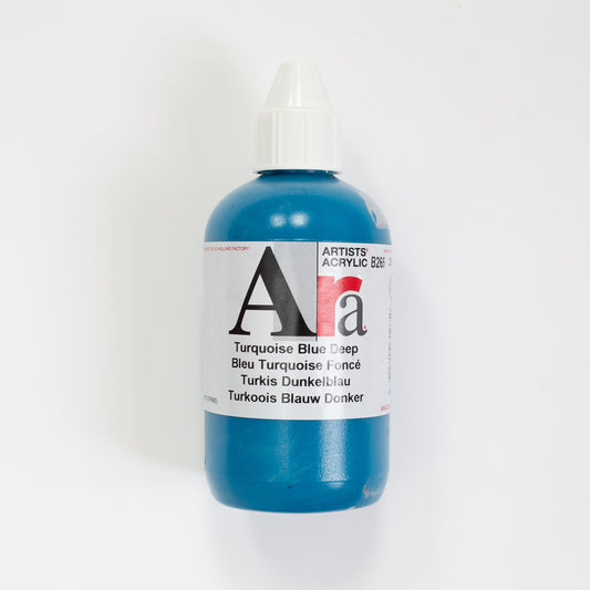 Ara Acrylic 250ml Turquoise Blue Deep