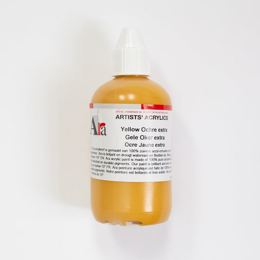 Ara Acrylic 250ml Yellow Ochre Extra