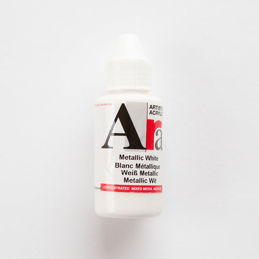 Ara Acrylic 100ml 630 Metallic White C