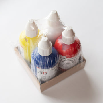 Ara Acrylic Primary Set with 4x 250ml Bottles