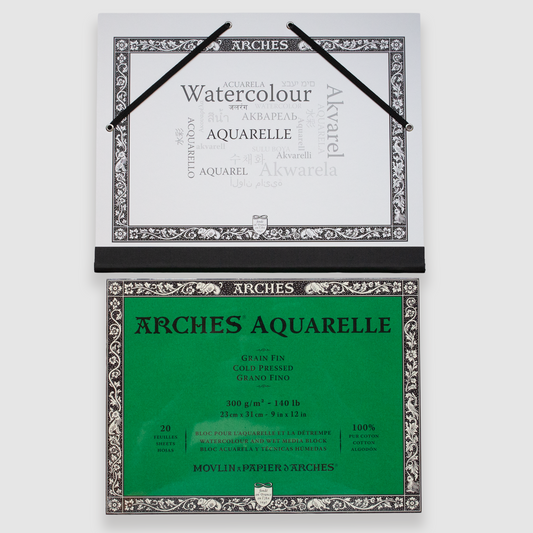 Arches Cold pressed 300g 23x31 cm 20 sheets + tekenkaft 26x33cm