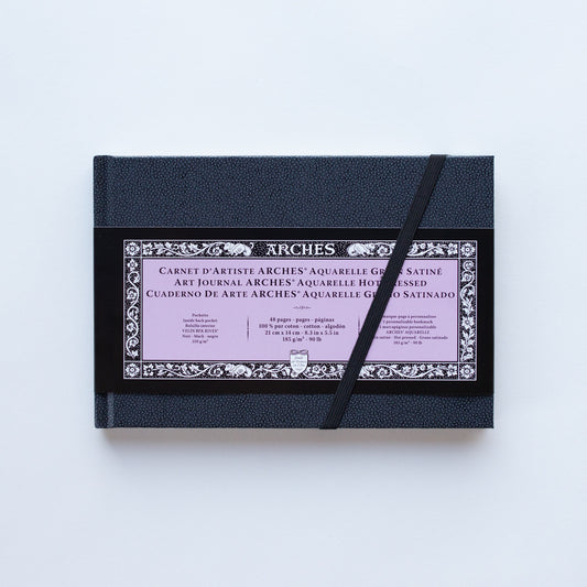 Arches art journal landscape 185G 21x14 cm 24 sheets hot pressed