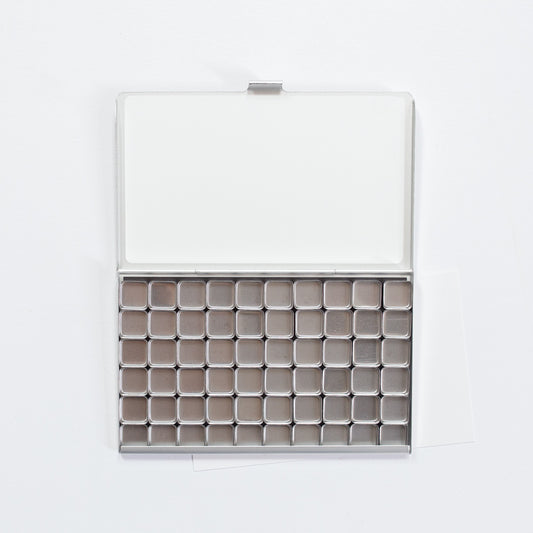 Art Toolkit Folio Silver Palette with 60 Mini Pans