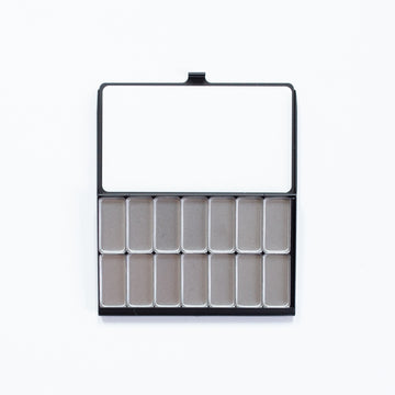 Art Toolkit Pocket Black Palette with 14 Standard Pans