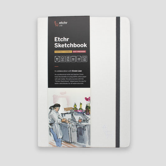 Etchr Sketchbook B5 Hot Pressed 220g Portrait