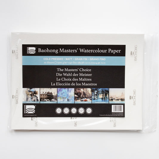 Baohong Masters' Choice 300g 20 Sheets Cold pressed 28x38cm