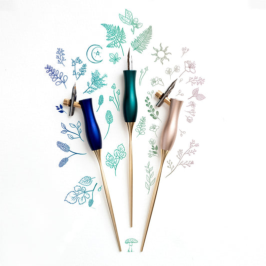 Tom's Studio Bloom Calligraphy Pen Oblique Bluebell