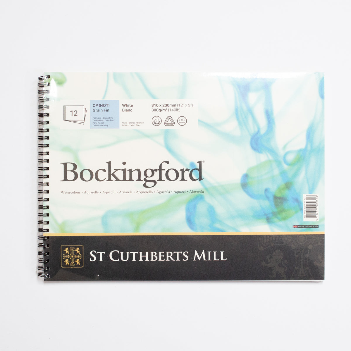 St. Cuthberts Bockingford Cold pressed Wit 300g 31x23cm 12 vel album