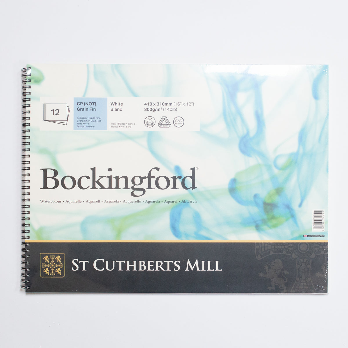 St. Cuthberts Bockingford Cold pressed Wit 300g 41x31cm 12 vel album