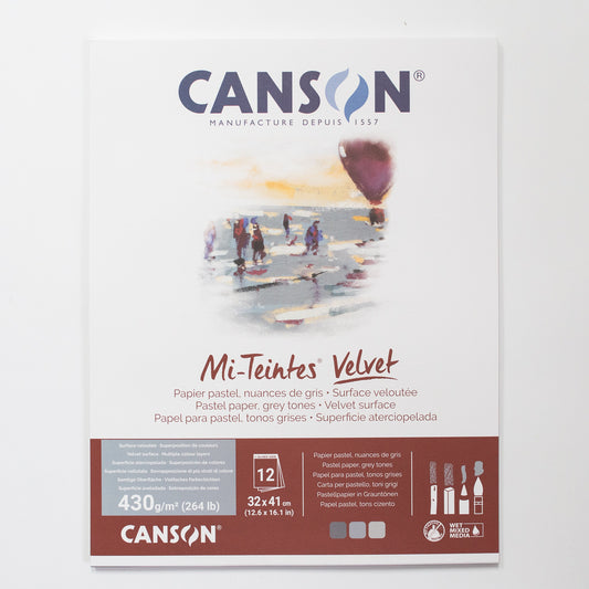 Canson Mi-Teintes® Velvet 32X41 430g Grijze Kleuren