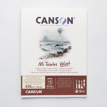 Canson Mi-Teintes® Velvet 24X32 430g Creme Wit