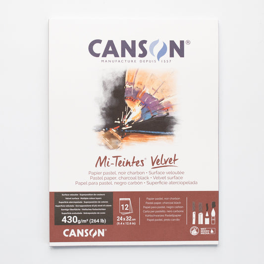 Canson Mi-Teintes® Velvet 24X32 430g Zwart