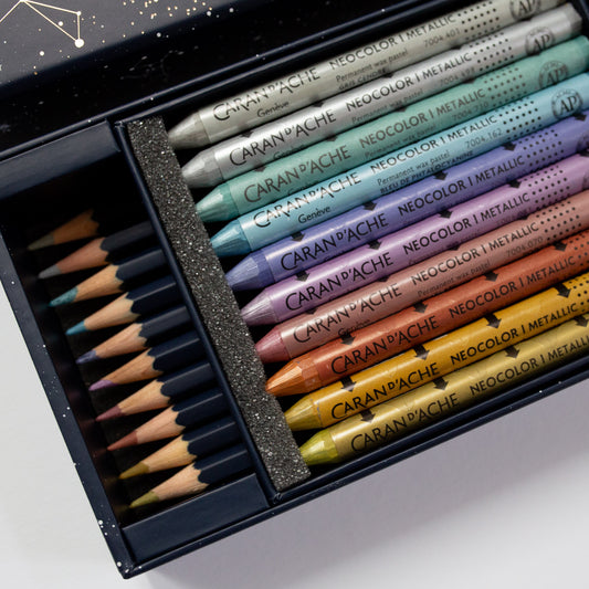 Caran d'Ache Cosmic Blue set 20 pencils & Neocolor 1