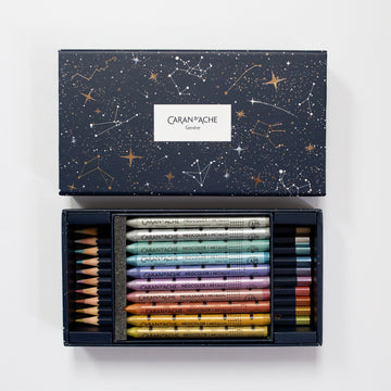 Caran d'Ache Cosmic Blue set 20 pencils & Neocolor 1