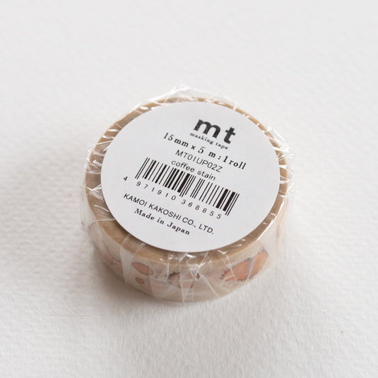 MT Masking tape upcycle Coffee stain