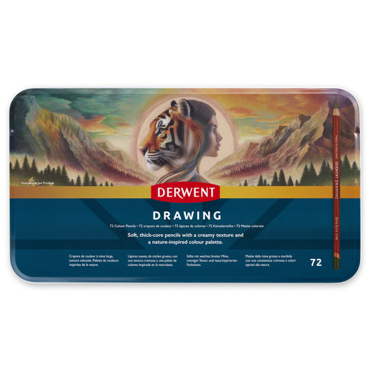 Derwent Drawing Pencil Tin of 72 Pencils