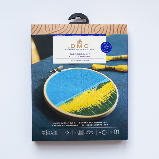 DMC Embroidery kit by Victoria Rose Richards Sunflower fields