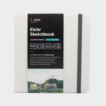 Etchr sketchbook Square 6" Cold Pressed