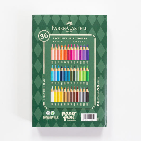 Faber-Castell Polychromos set 36 ism Karin Luttenberg Paperfuel