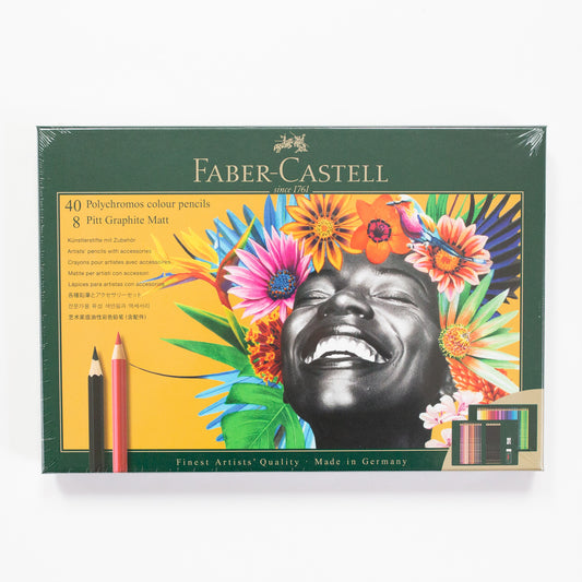 Faber-Castell Polychromos 40st + Pitt grafiet mat 8st set