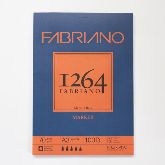 Fabriano 1264 markerblok 100 vellen 70gr/m² 29,7x42cm (A3)