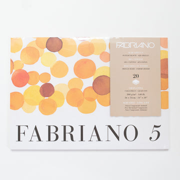 Fabriano 5 aquarelblok 20 vellen 300gr /m² 36x51cm