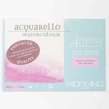 Fabriano Artistico Traditional White 300gr 15 vellen 35,5x51cm Hot pressed