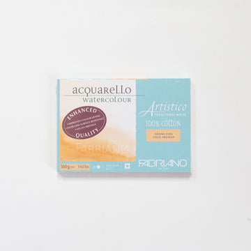 Fabriano Artistico Traditional White 300gr 25 vellen 12x18cm Cold pressed