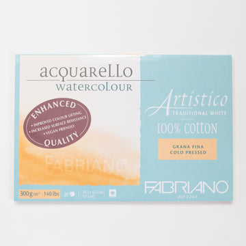 Fabriano Artistico Traditional White 300gr 20 vellen 30,5x45,5cm Cold pressed