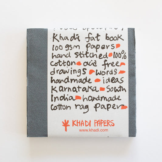 Khadi White Rag papers Fat book 100gsm 21x21cm