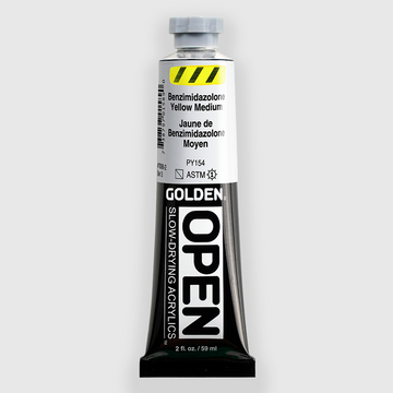 Golden OPEN Acrylics Benzimidazolone Yellow Medium 59ML